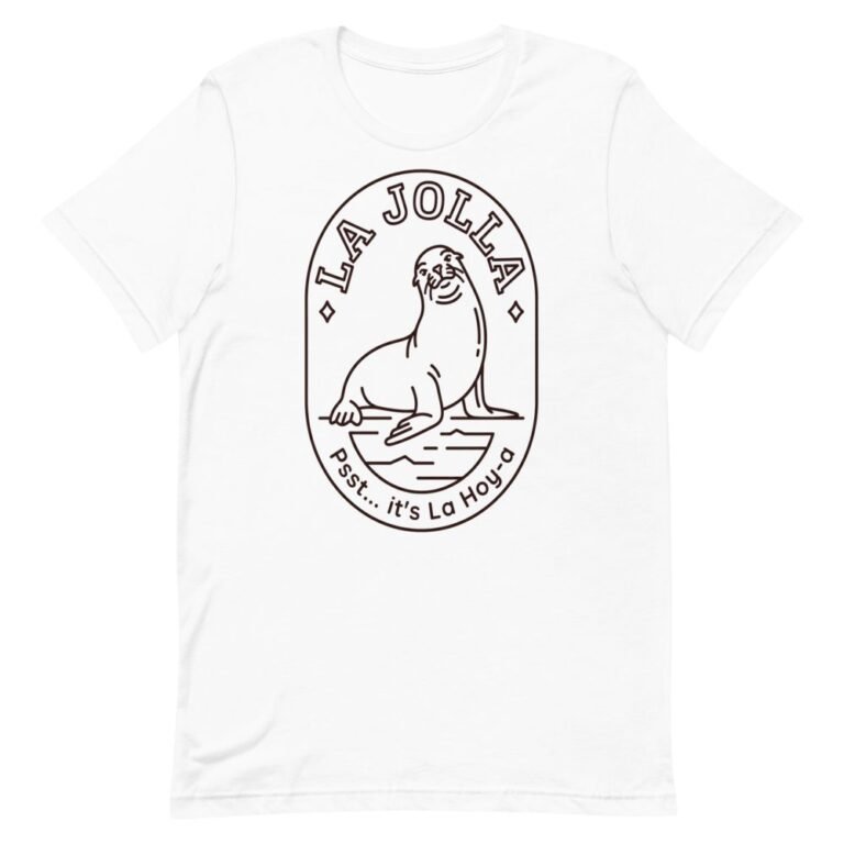La Jolla Sea Lion Badge T-Shirt | Psst, It's La Hoy-a
