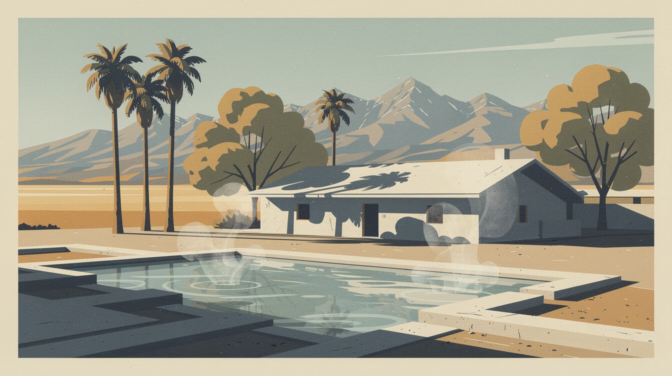 Keough's Hot Springs pool near Bishop in the Owens Valley
