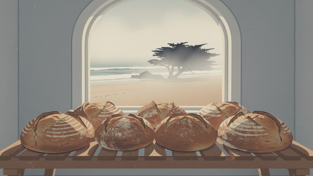 Sourdough loaves at one of the best bakeries in San Francisco for bread